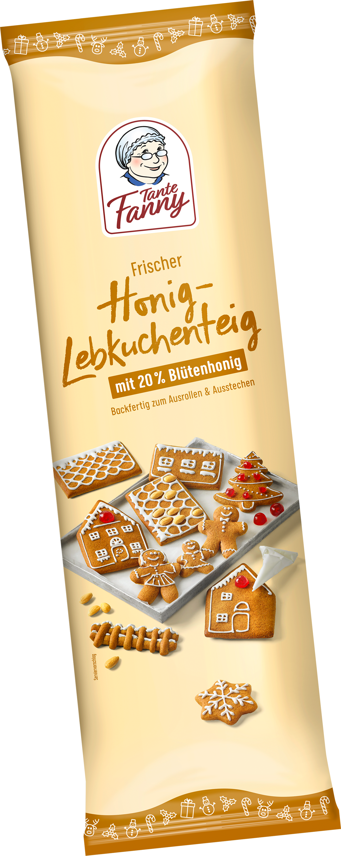 Tante Fanny Frischer Honig-Lebkuchenteig 800g