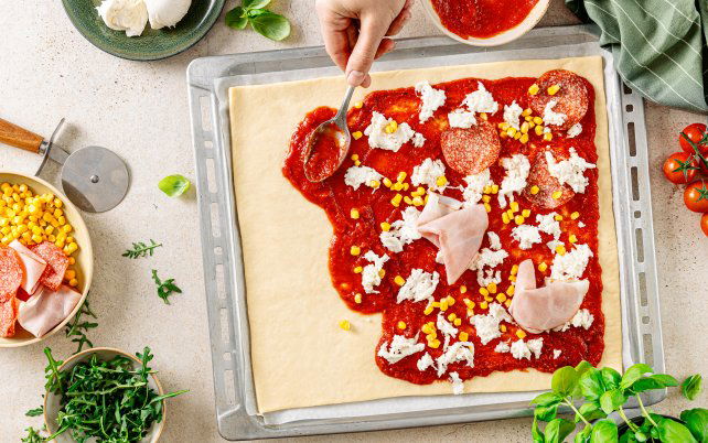 Frischer Pizza-Riese von Tante Fanny