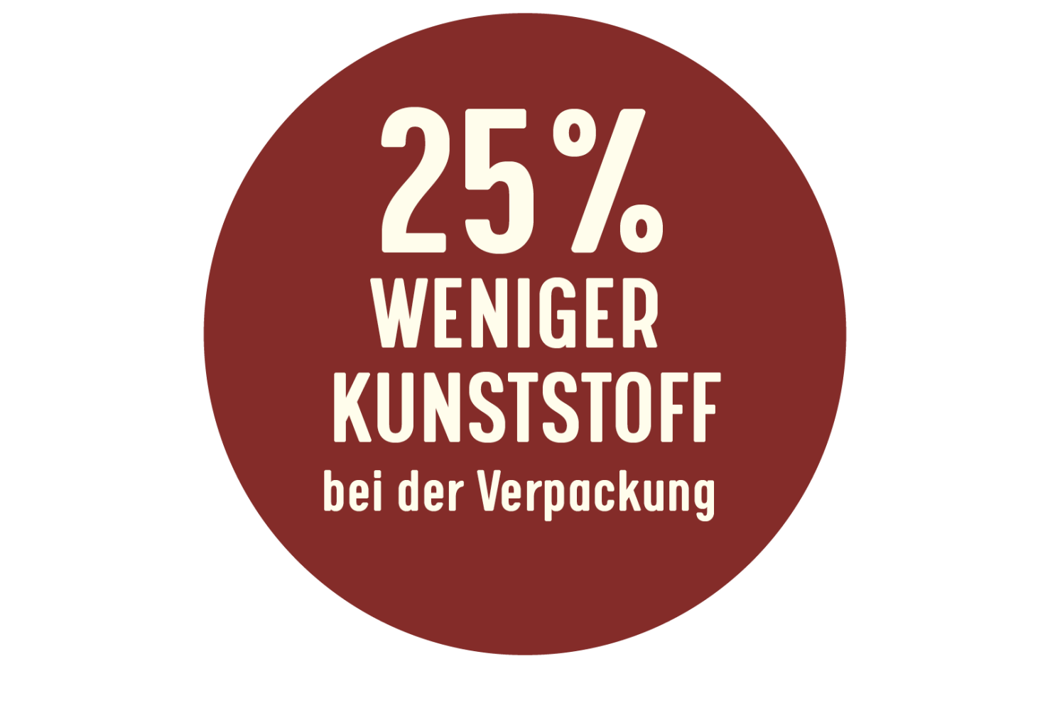 25% weniger Kunststoff bei der Verpackung
