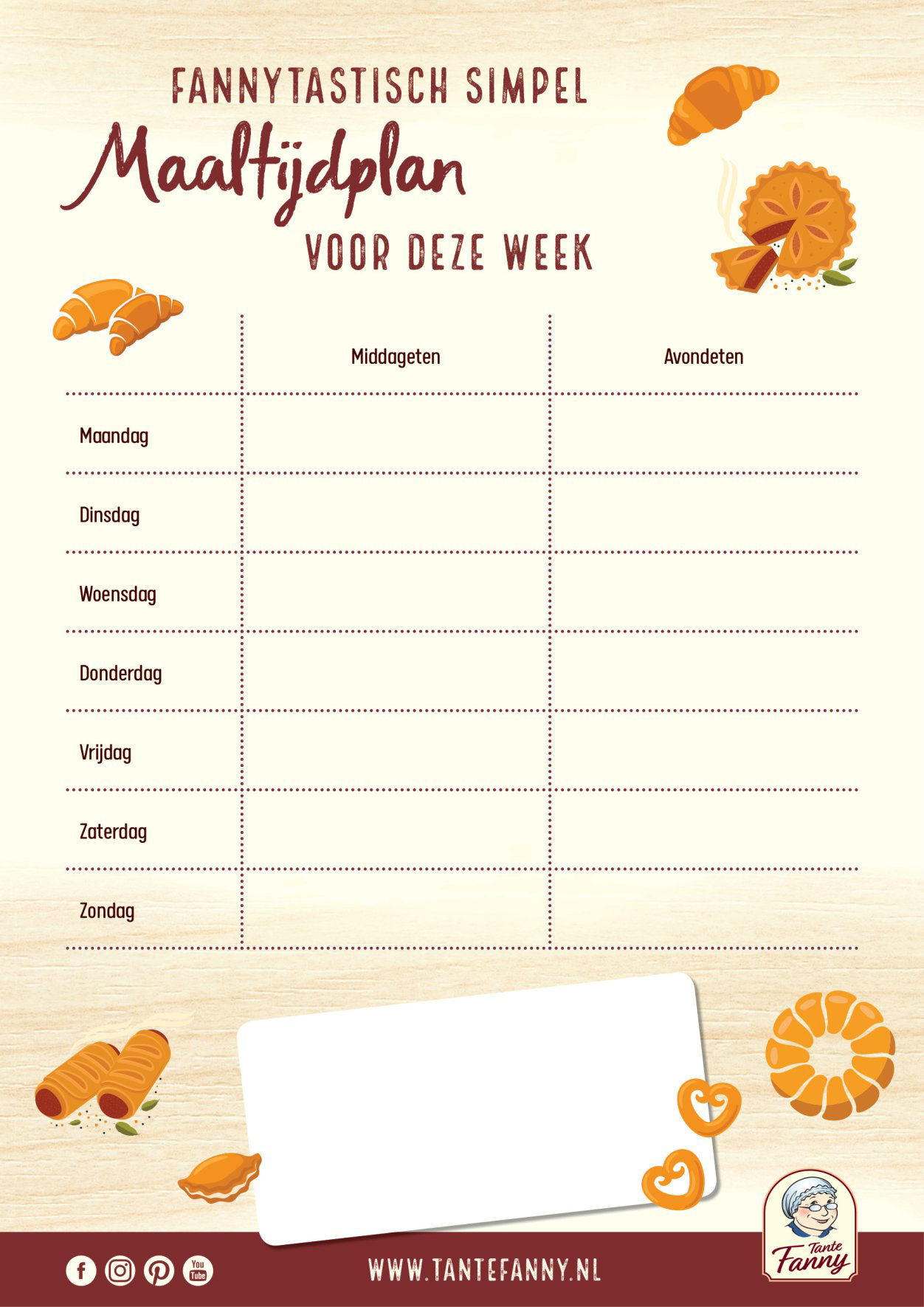 Omslagafbeelding voor het receptboekje Maaltijdplan