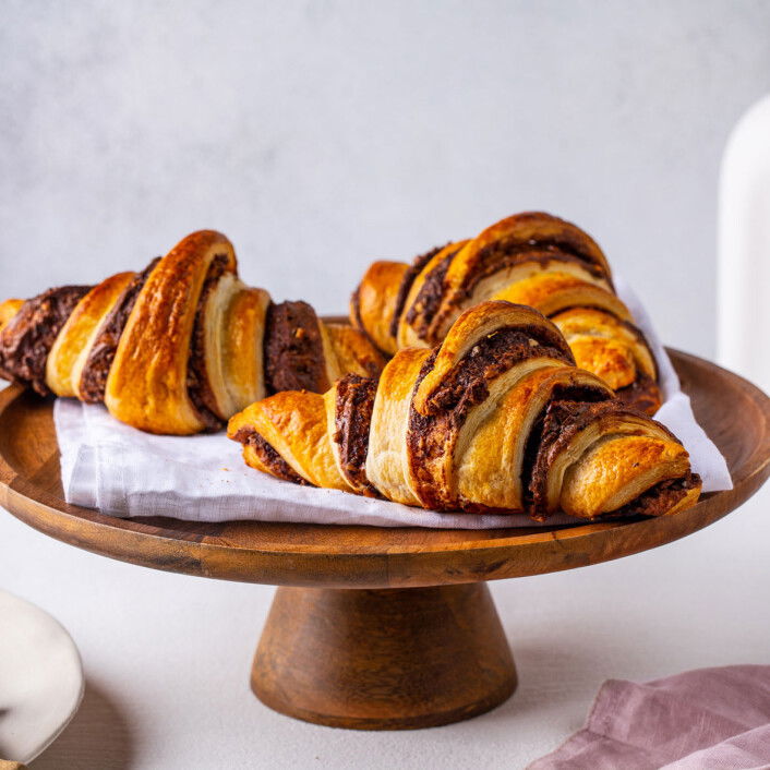 Nuss-Nougat-Croissants