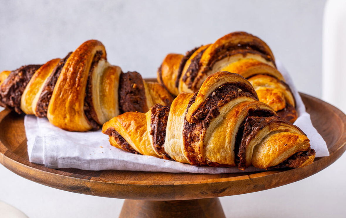 Nuss-Nougat-Croissants
