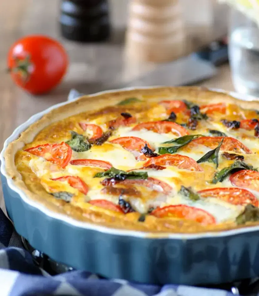 quiche caprese met kabeljauw recept tante fanny