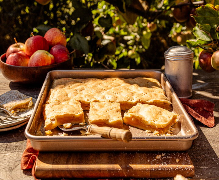 Gedeckter Apfelkuchen mit Mürbteig Tante Fanny