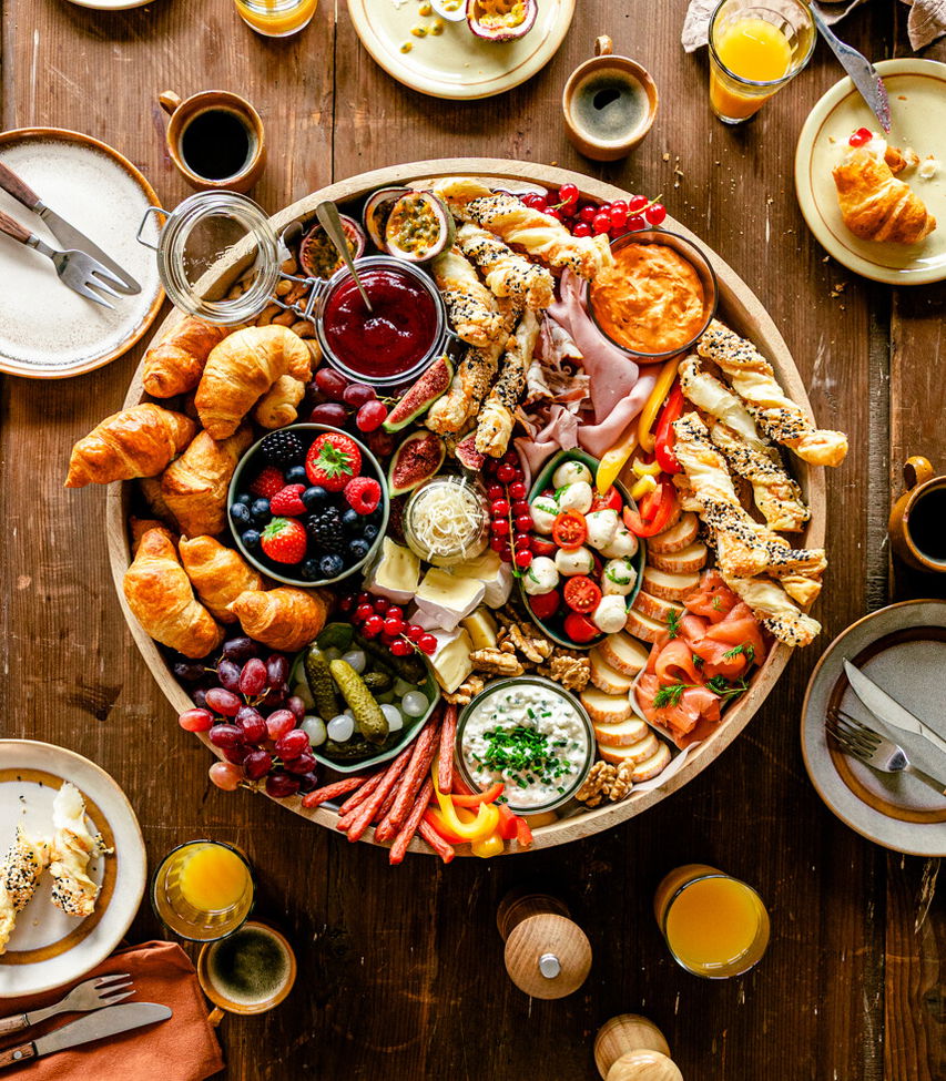 Rezept für eine schnelle Brunch-Snack-Platte