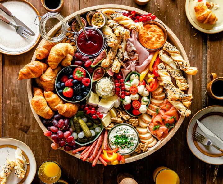 Rezept für eine schnelle Brunch-Snack-Platte