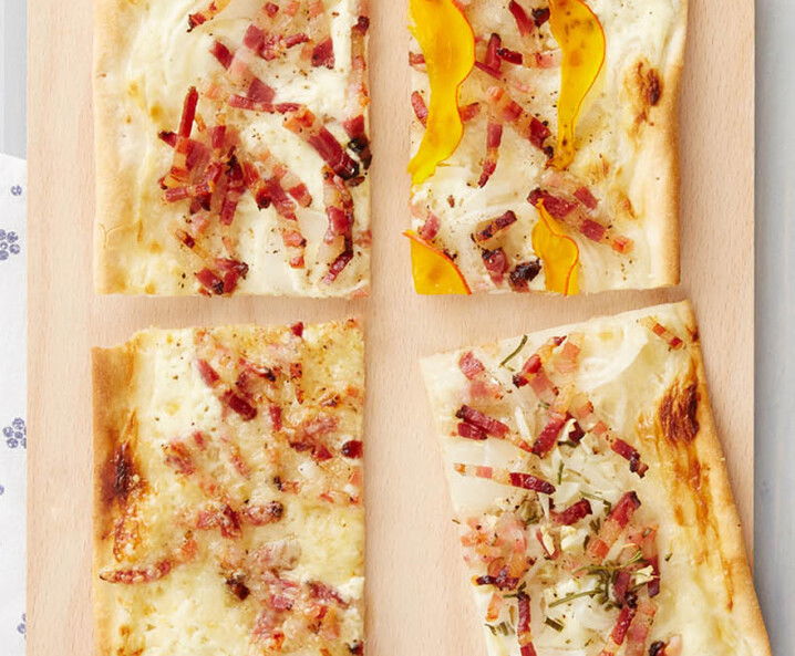 Elsässer Flammkuchen Variationen