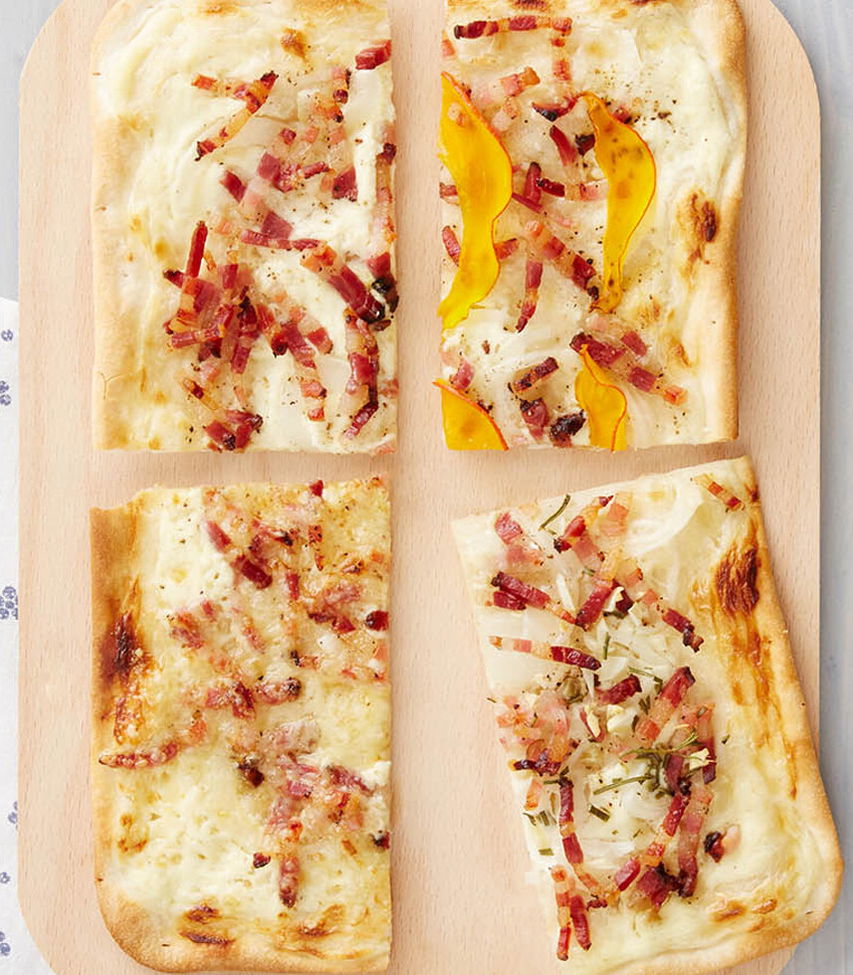 Elsässer Flammkuchen Variationen