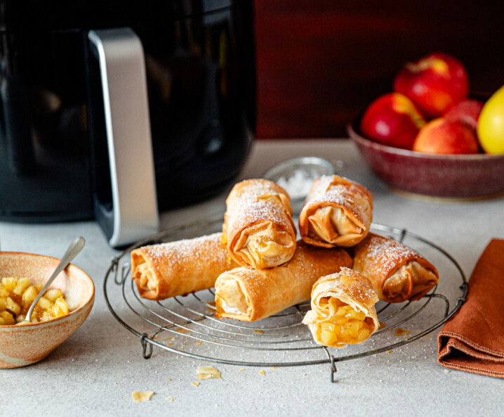 Knusprige Apfeltaschen