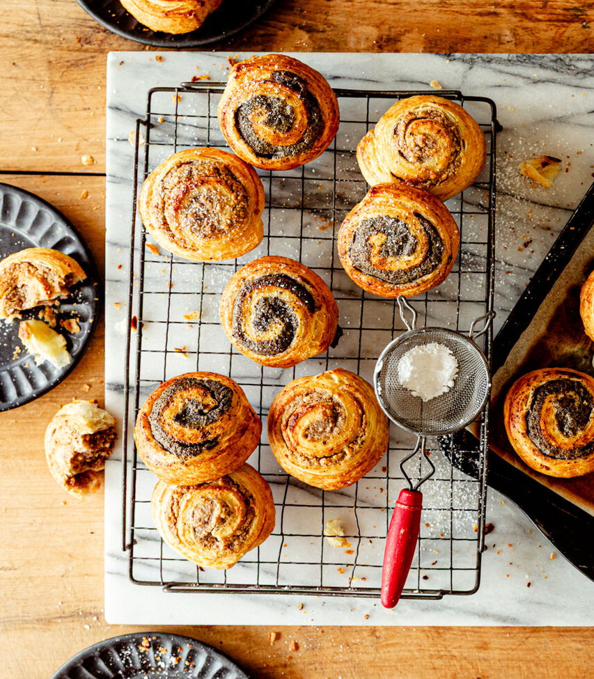 Nuss- und Mohnschnecken