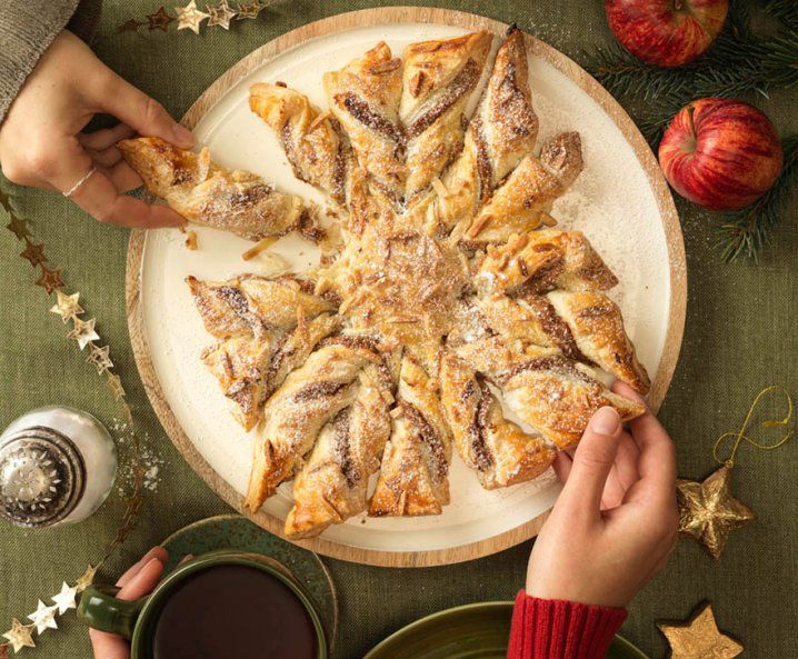 Bratapfelstern - veganer Blätterteigstern Rezept