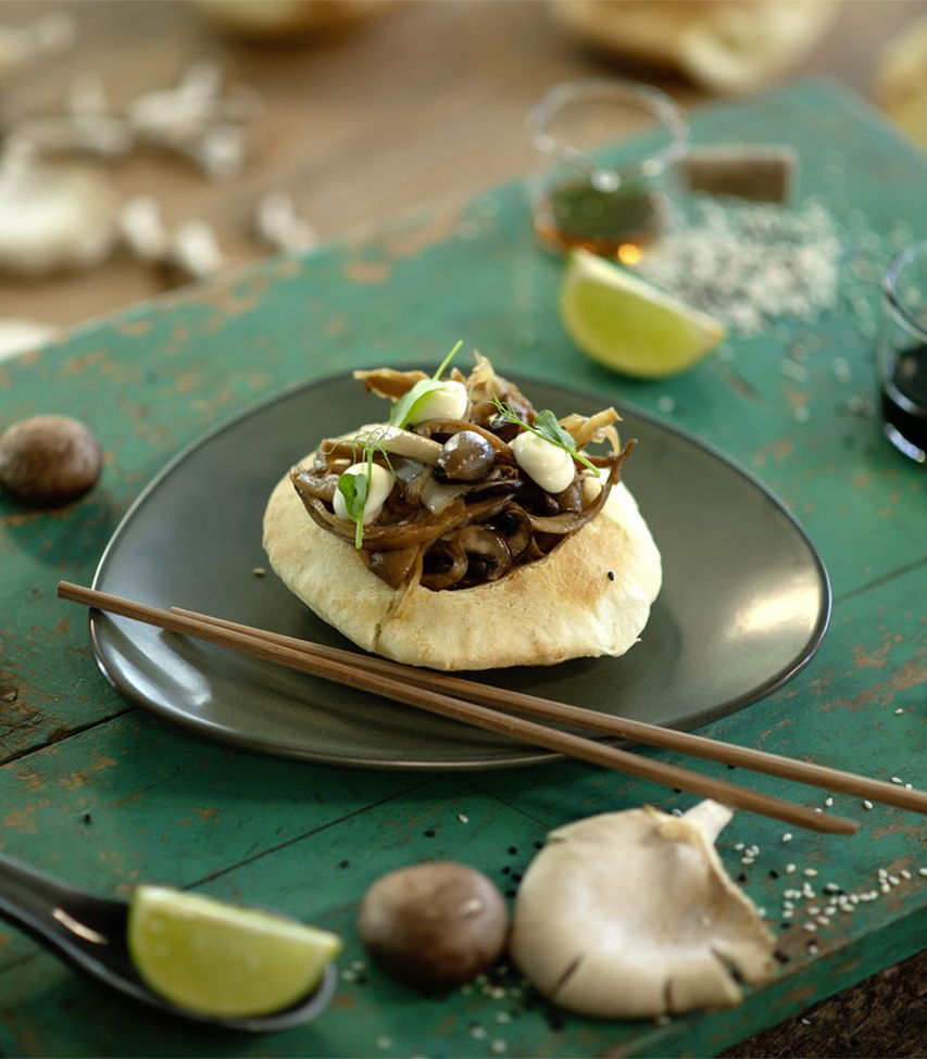 Buns mit Pulled Pilzen