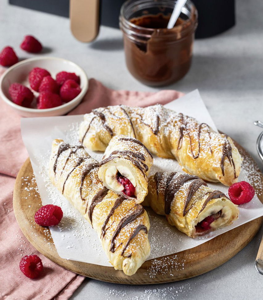Gefüllte Bananen im Blätterteigmantel - Rezept