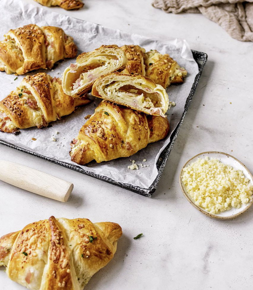 Käse-Schinken-Croissants Deluxe - Thermomix Rezept