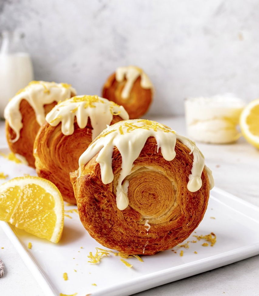Lemon Cheesecake Croissant Rolls