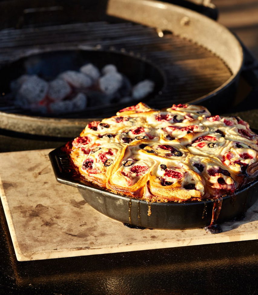 Mascarpone-Schnecken vom Grill - Dessert vom Grill