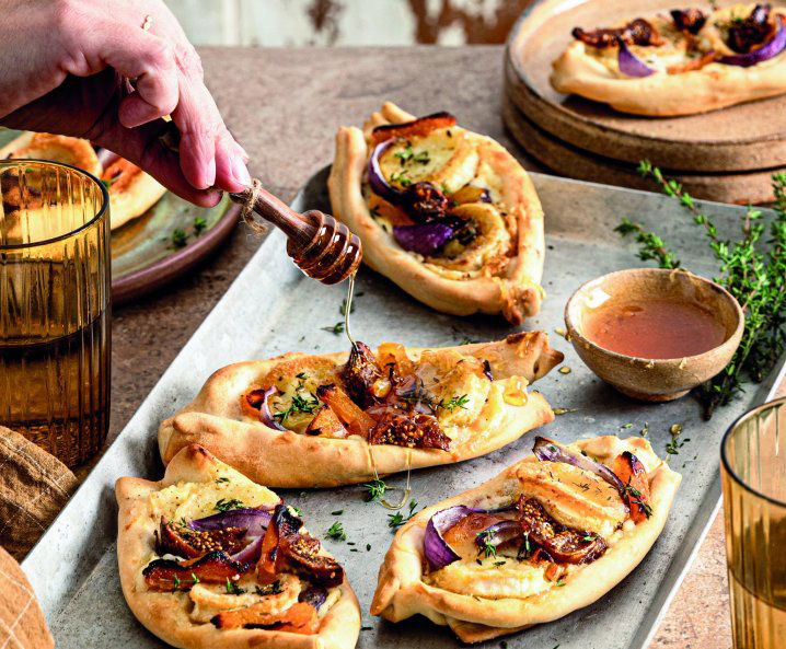 orientalische Ziegenkäse-Schiffchen