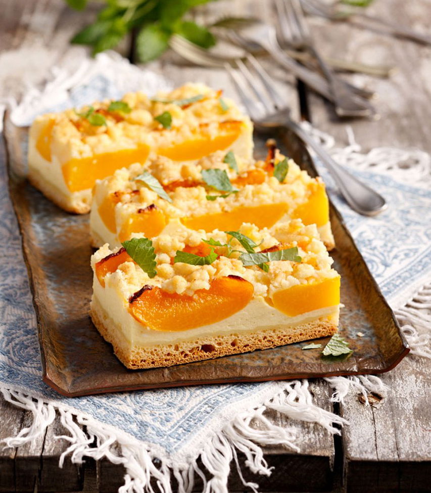 Pfirsich-Streuselkuchen