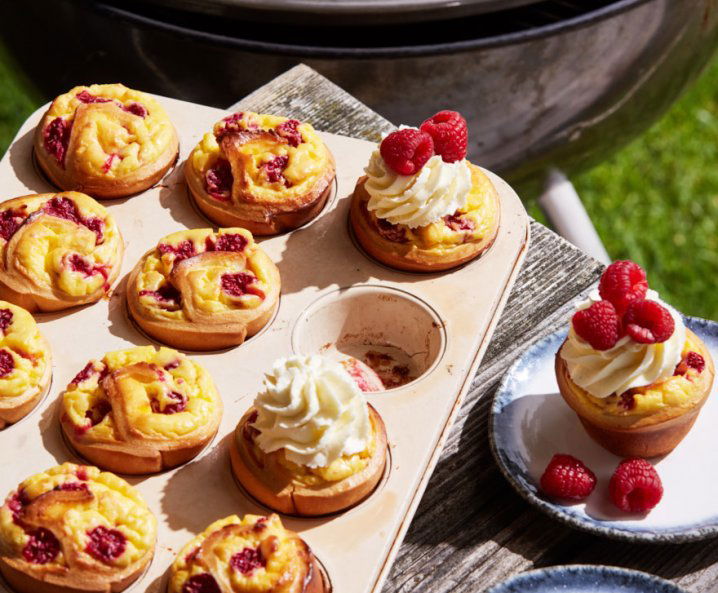 Schnecken-Muffins mit Cheesecakefüllung