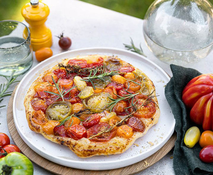 Französische Tomaten Tarte Tatin