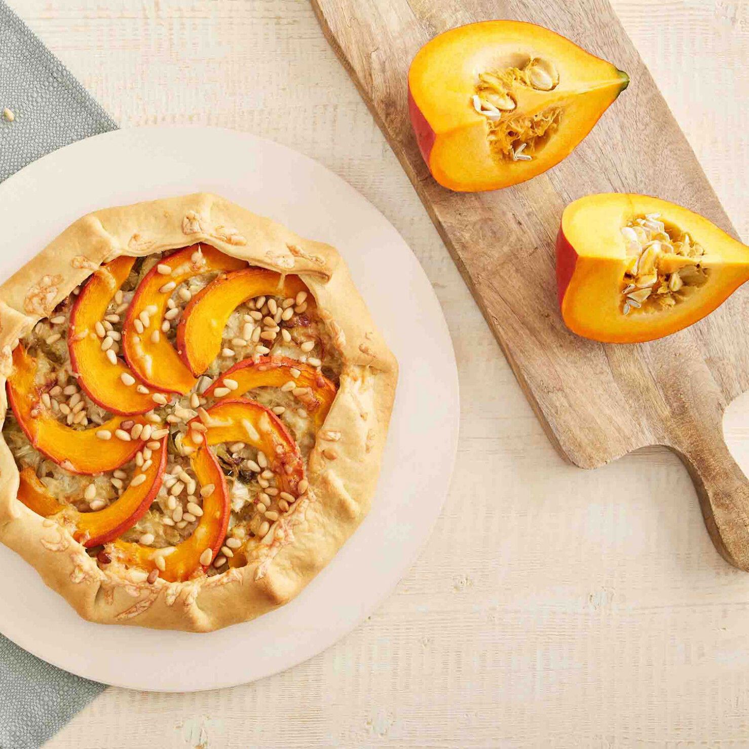 Herbstliche Kürbisgalette