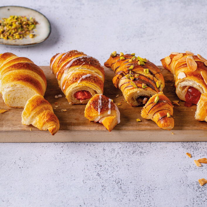 Vielfältige Croissant- & Plunderkreationen