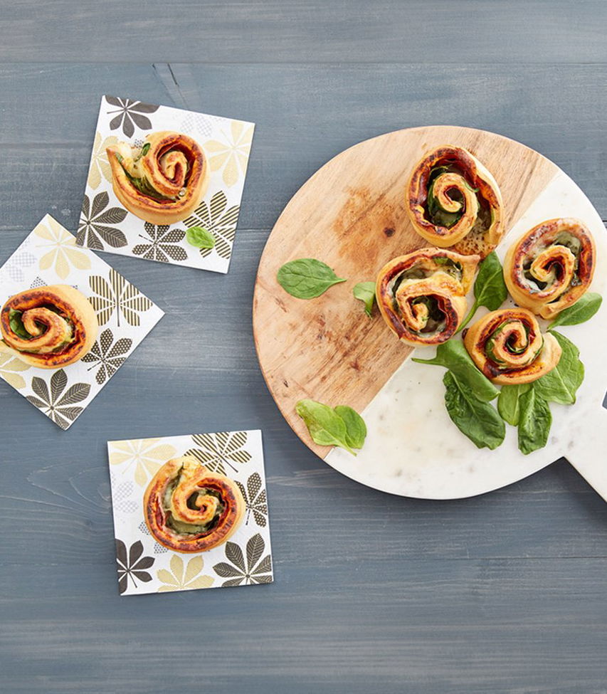 Saftige Salami-Pizzaschnecken