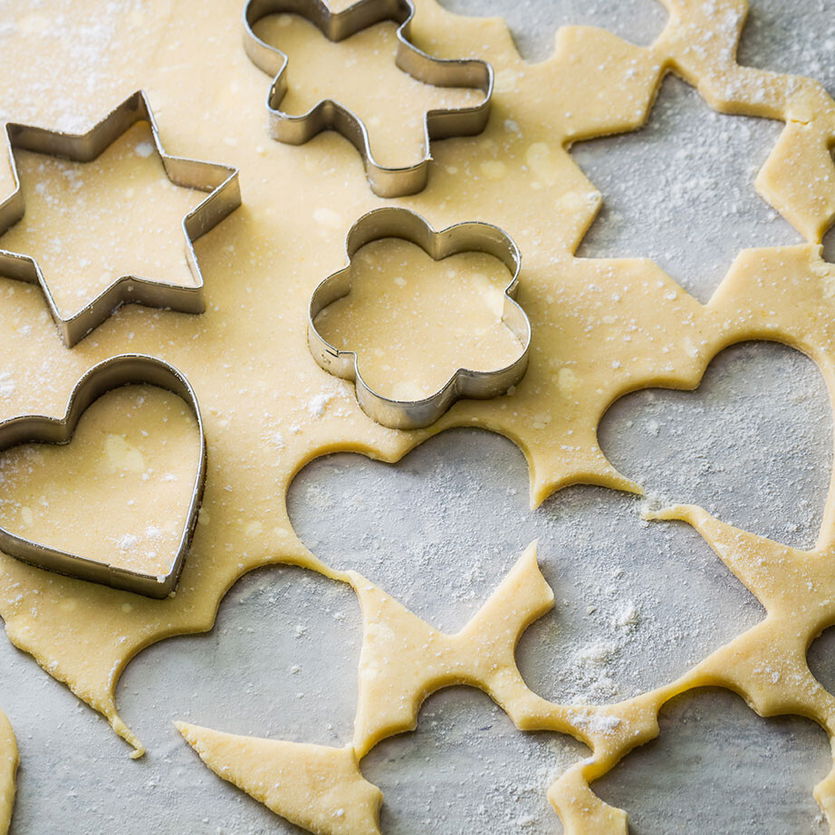 Kekse gleich dick ausstechen