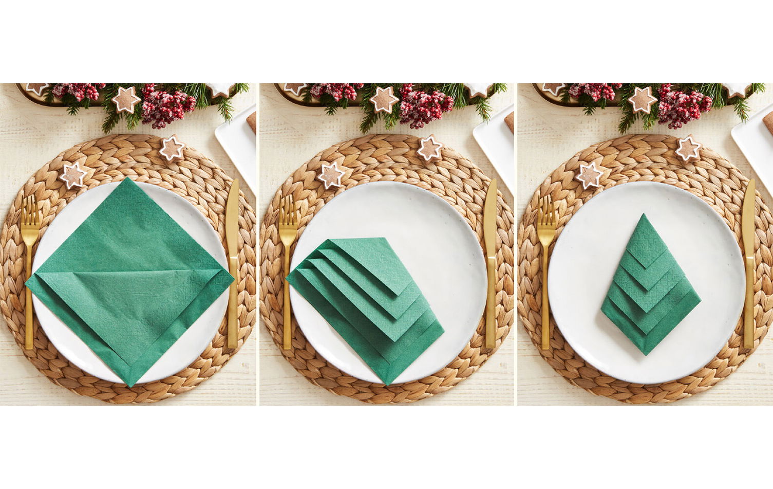 Servietten Tannenbaum falten