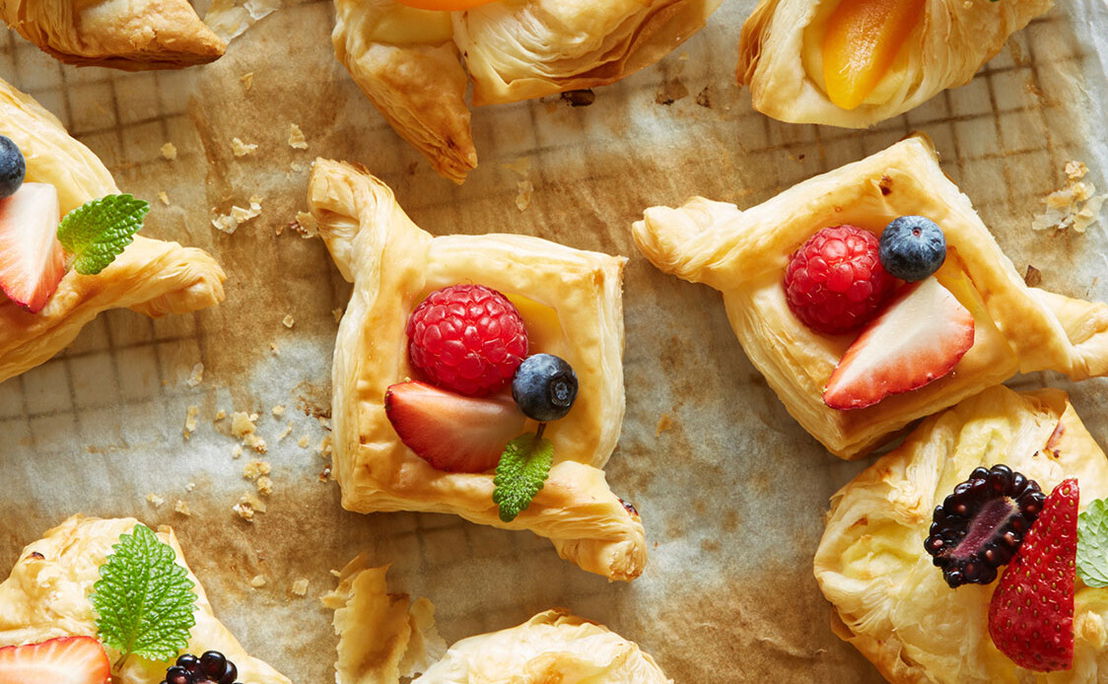 Nester aus Blätterteig falten