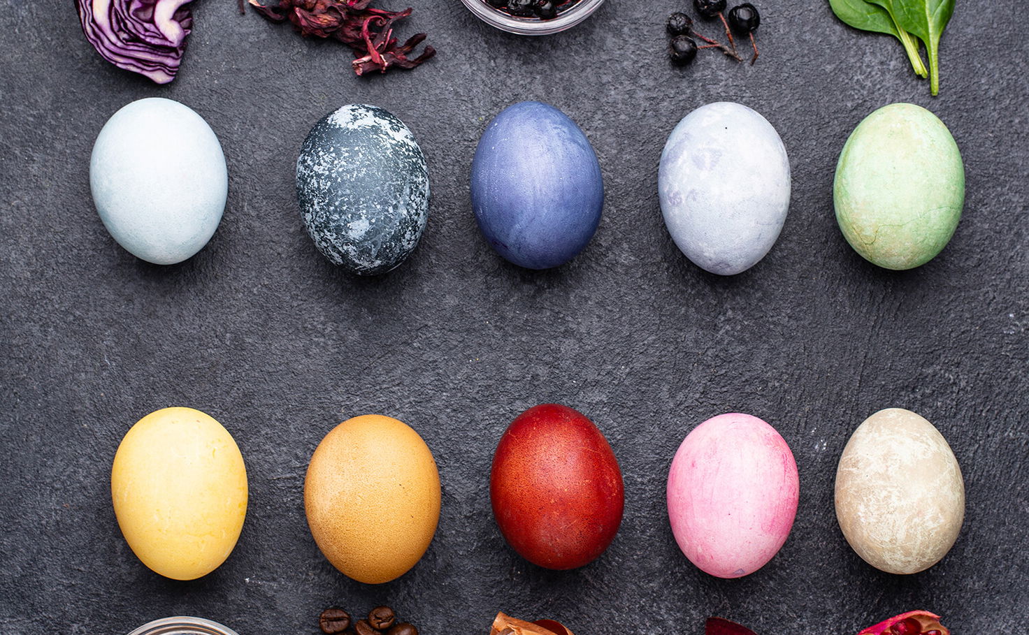Ostereier natürlich färben