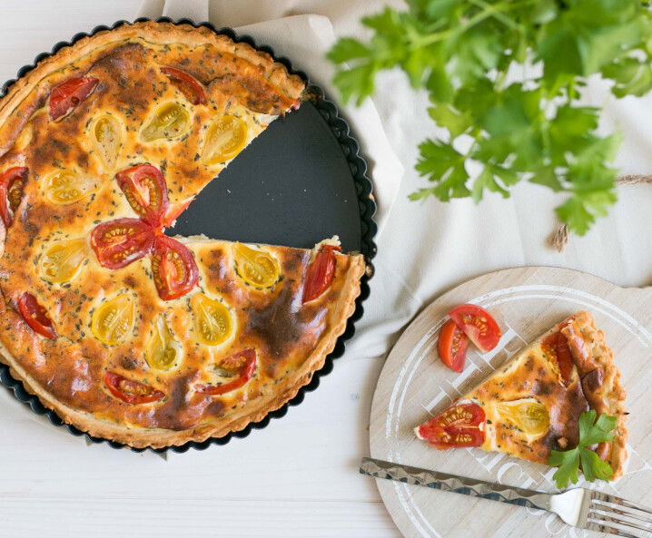 Tomaten-Ziegenkäse-Quiche - Tante Fanny