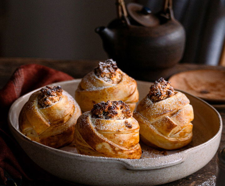 Äpfel im Schlafrock