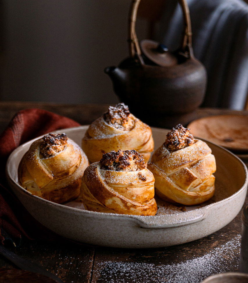 Äpfel im Schlafrock