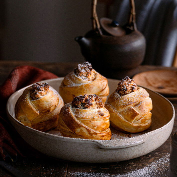 Äpfel im Schlafrock