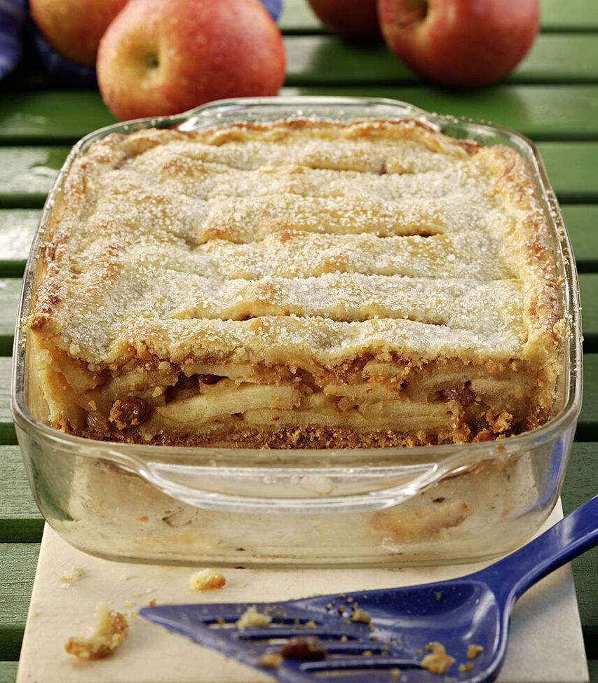 Gedeckter Apfelkuchen mit Mürbteig Tante Fanny