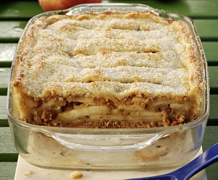 Gedeckter Apfelkuchen mit Mürbteig Tante Fanny