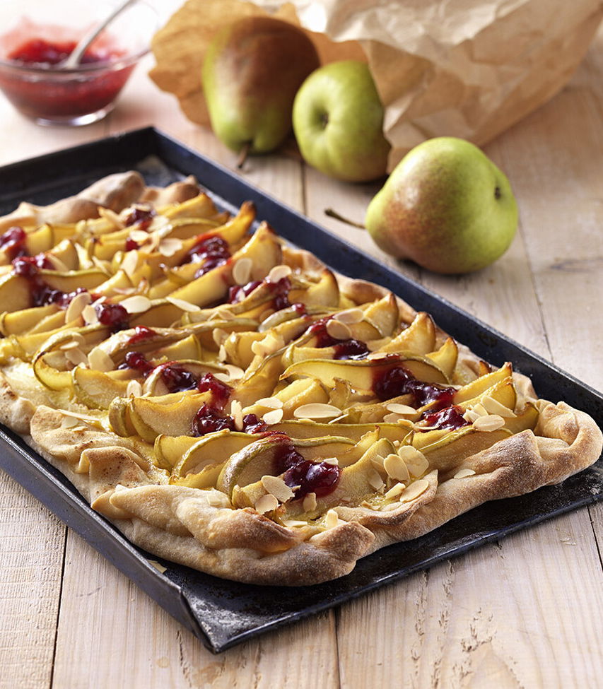 Süßer Birnen Flammkuchen Tante Fanny