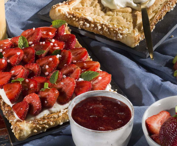 Blätterteig-Erdbeer-Schnitten