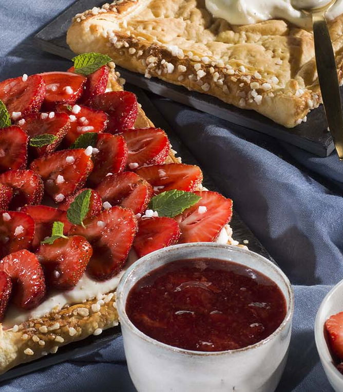 Blätterteig-Erdbeer-Schnitten
