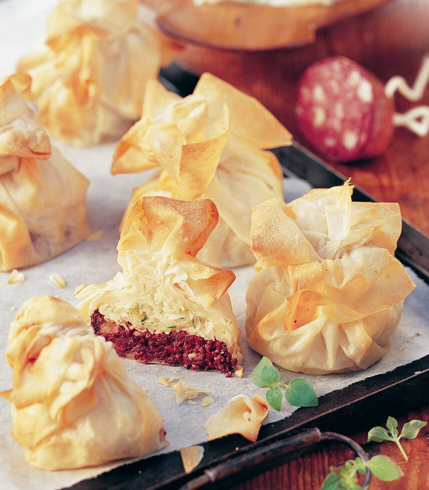 Blutwurst-Sauerkraut-Säckchen