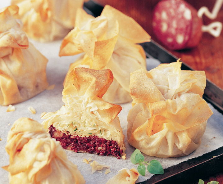 Blutwurst-Sauerkraut-Säckchen