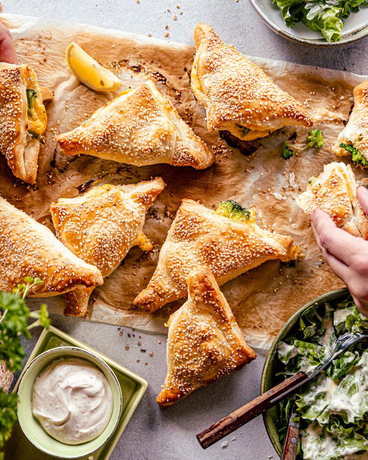 Brokkoli-Käse-Taschen