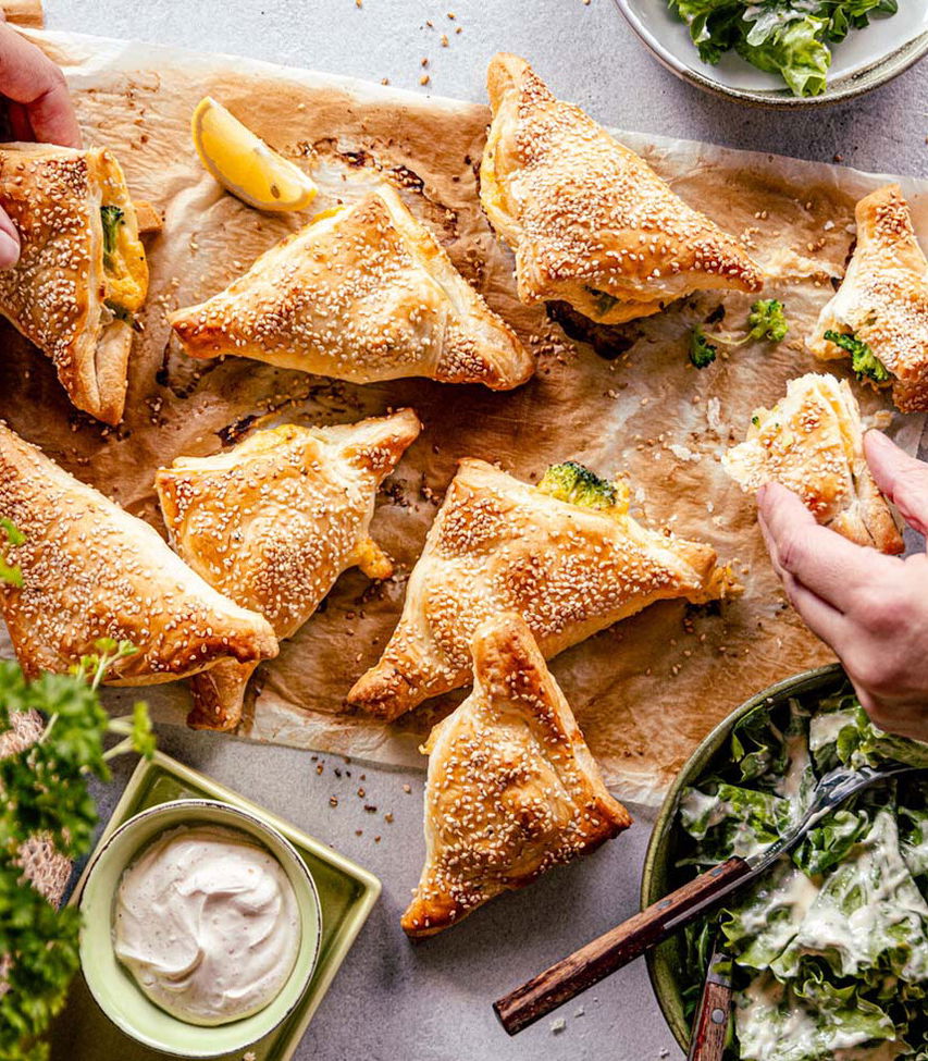Brokkoli-Käse-Taschen