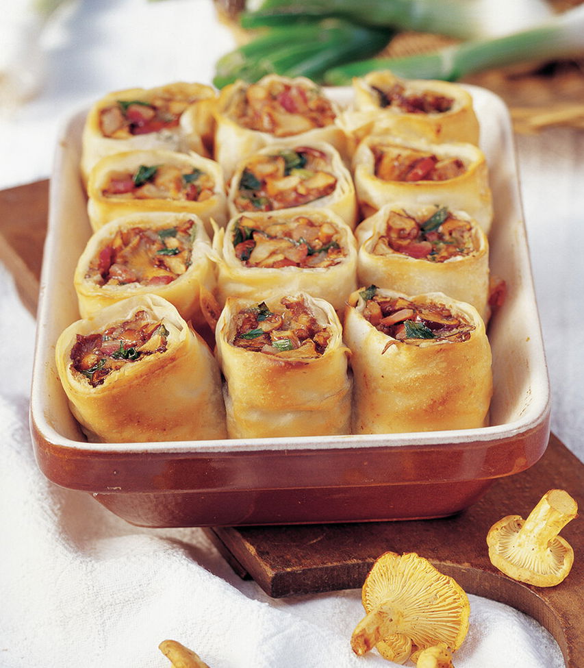 vegane Eierschwammerl-Strudel Tante Fanny