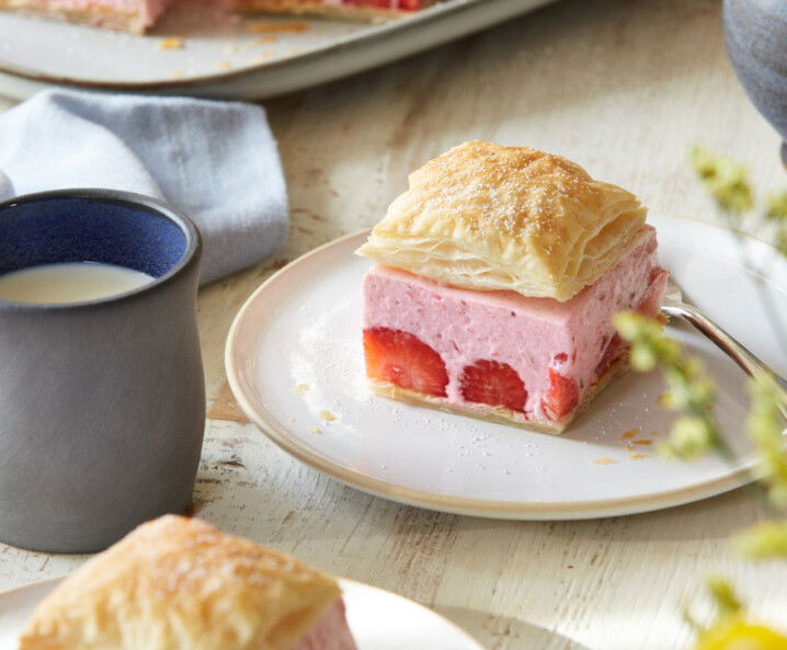 Erdbeer-Cremeschnitten