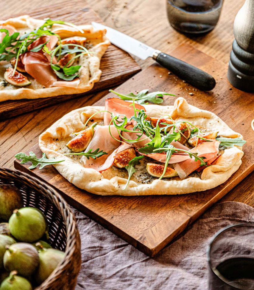 Feigen-Gorgonzola Fladen