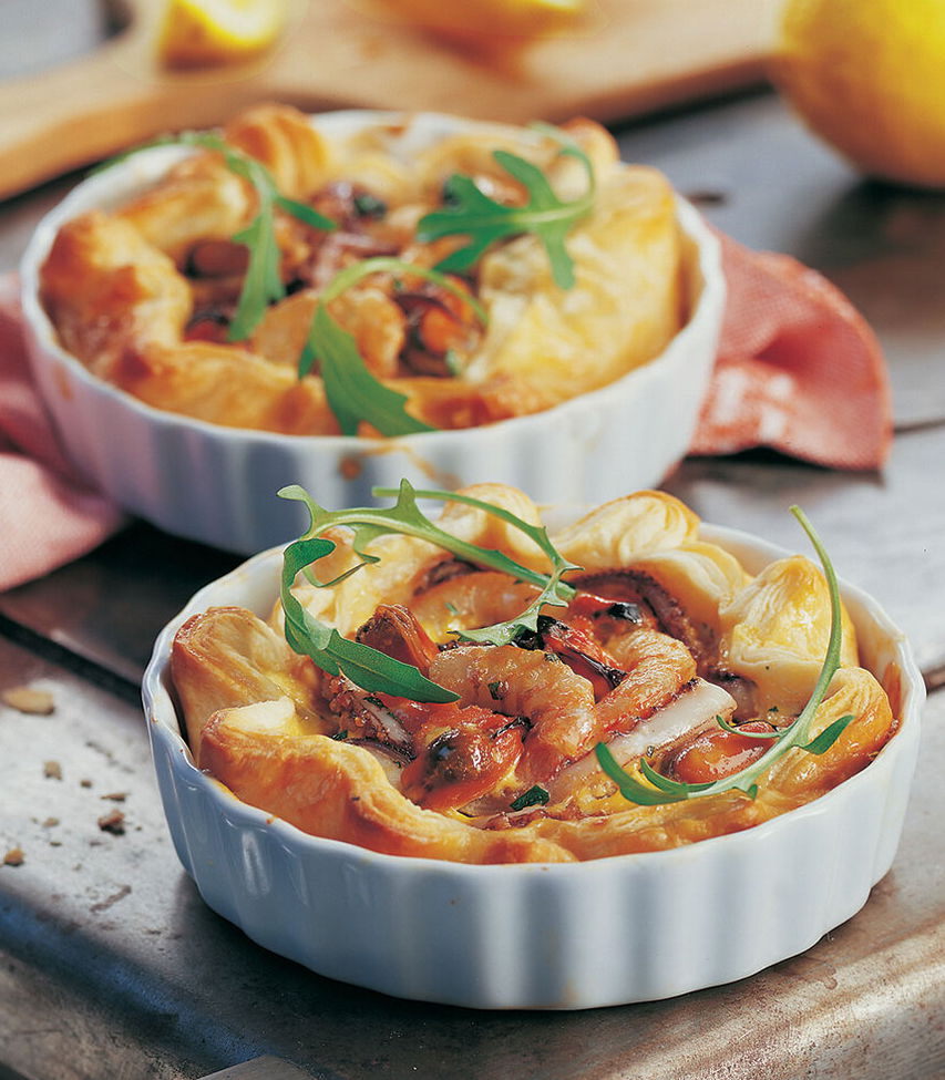 Florentiner Quiche mit Meeresfrüchten - Rezept Tante Fanny