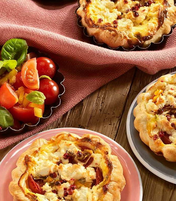 kleine Gemüsequiches - Tante Fanny