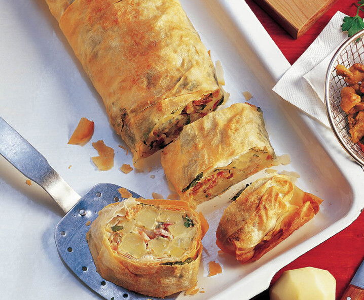 Grammel-Erdäpfel Strudel Tante Fanny